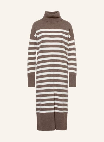 MRS & HUGS Knit dress in merino wool, Color: BROWN/ ECRU (Image 1)