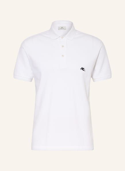ETRO Piqué-Poloshirt Comfort Fit , Farbe: WEISS (Bild 1)