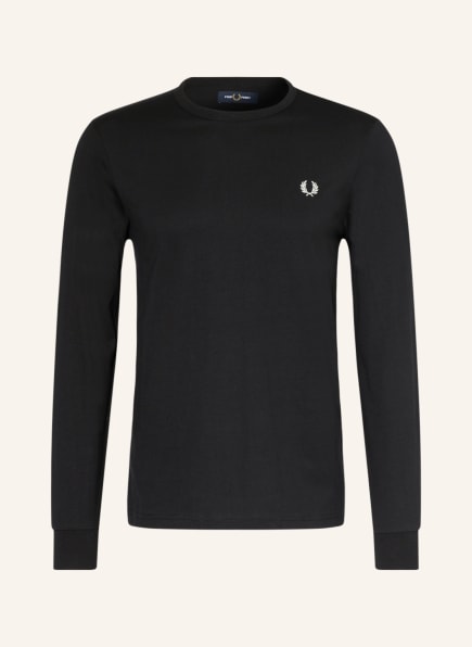 FRED PERRY Long sleeve shirt, Color: BLACK (Image 1)