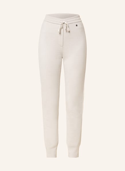 MARC CAIN Knit trousers in jogger style, Color: 130 soft pearl (Image 1)