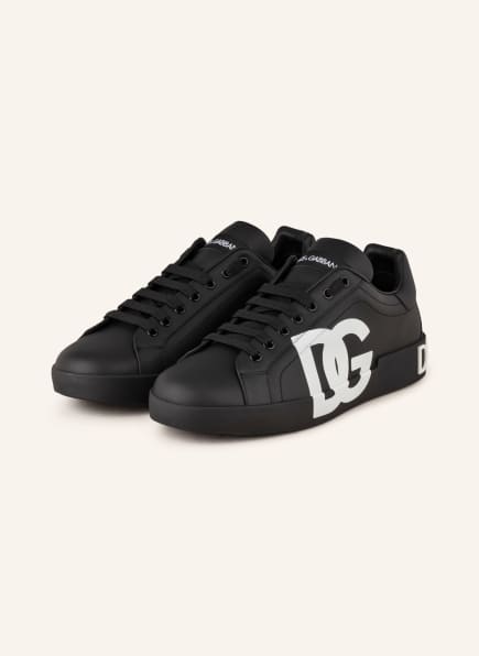 DOLCE & GABBANA Sneakers PORTOFINO, Color: BLACK/ WHITE (Image 1)