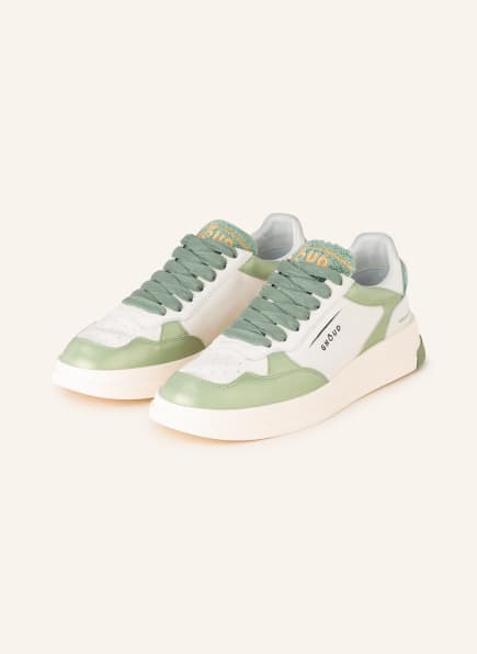 GHOUD Sneakers, Color: WHITE/ LIGHT GREEN (Image 1)