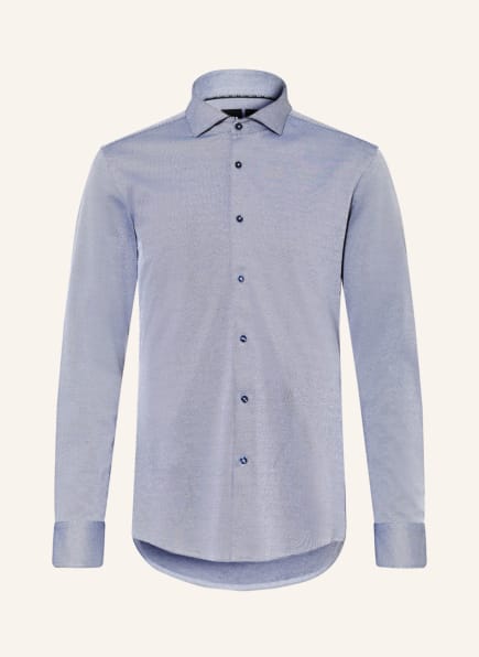 BOSS Jerseyhemd HANK PERFORMANCE Slim Fit , Farbe: DUNKELBLAU/ WEISS (Bild 1)
