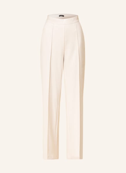 cream colored wide leg pants