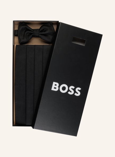 BOSS Set: Bow tie and cummerbund with gift box, Color: BLACK (Image 1)
