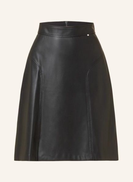 BOSS Skirt VALEGA in a leather look , Color: BLACK (Image 1)