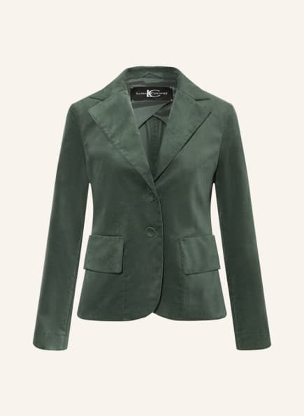 LUISA CERANO Velvet blazer, Color: GREEN (Image 1)