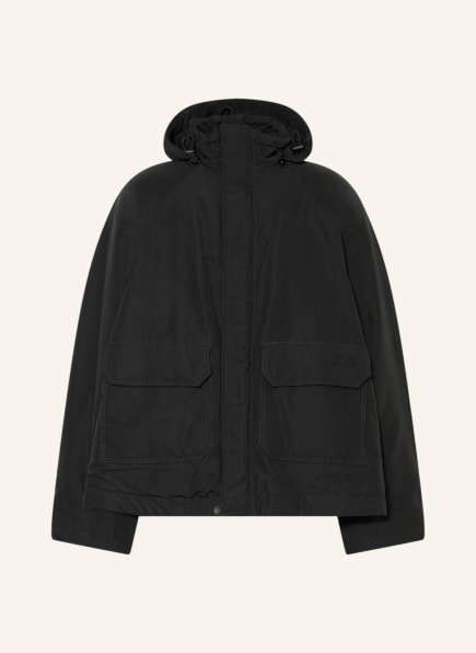 BALENCIAGA Oversized-Parka KICK mit abnehmbarer Kapuze, Farbe: SCHWARZ (Bild 1)
