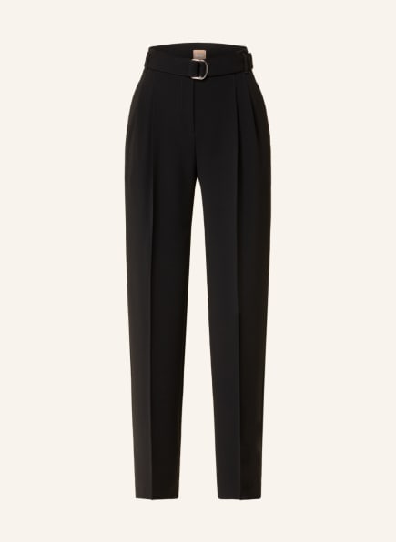 BOSS Wide leg trousers TAPIANA, Color: BLACK (Image 1)