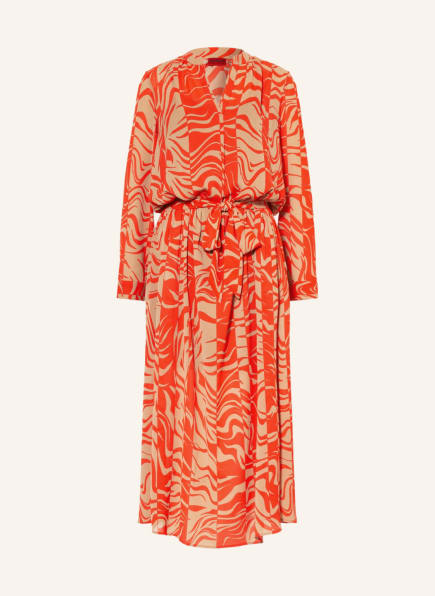 HUGO Dress KALERIA , Color: BEIGE/ RED (Image 1)