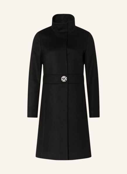 HUGO Wool coat MELINES, Color: BLACK (Image 1)