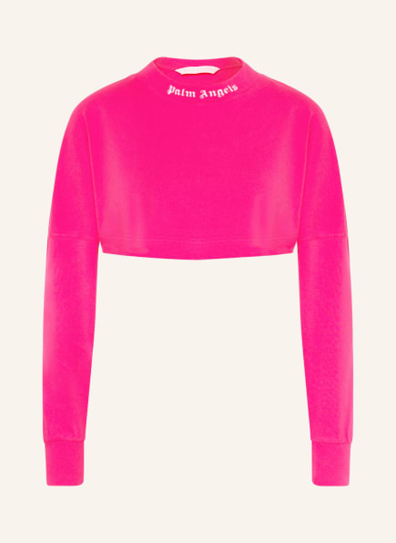 Palm Angels Cropped long sleeve shirt, Color: FUCHSIA (Image 1)