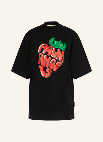 Palm Angels Oversized shirt, Color: BLACK/ RED/ GREEN (Image 1)