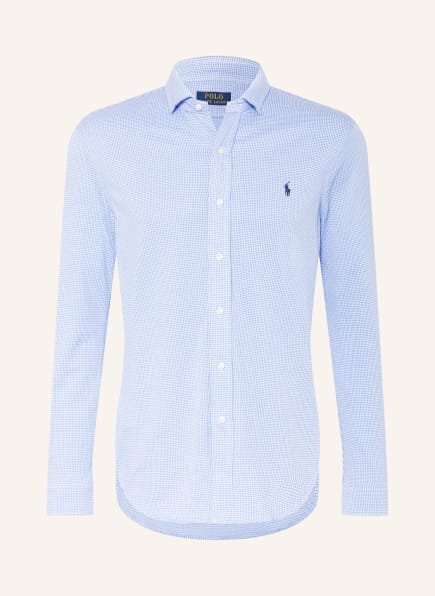 POLO RALPH LAUREN Jersey shirt comfort fit, Color: BLUE/ LIGHT BLUE (Image 1)