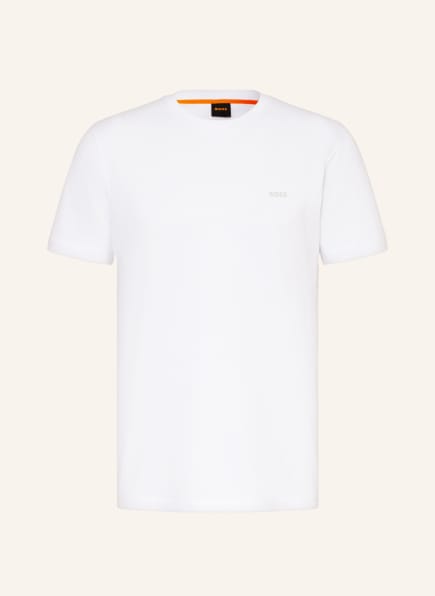 BOSS T-Shirt TEETRURY, Farbe: WEISS/ TAUPE/ GRAU (Bild 1)