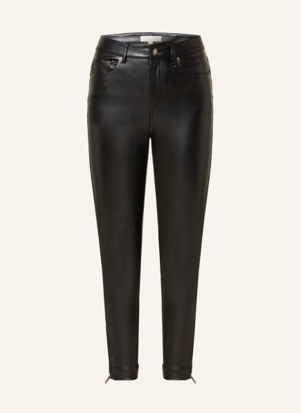 MICHAEL KORS 7/8 trousers in leather look, Color: BLACK 001 (Image 1)