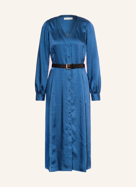 MICHAEL KORS Shirt dress in satin, Color: BLUE (Image 1)