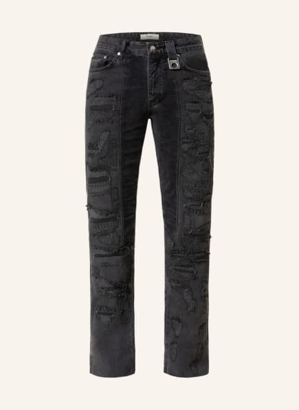 rough. Destroyed jeans ASSEMBLE DENIM regular fit, Color: WASHED BLACK (Image 1)