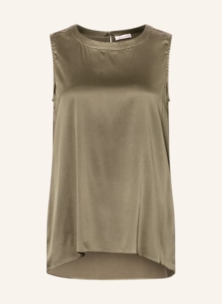 MRS & HUGS Blouse top made of silk, Color: KHAKI (Image 1)