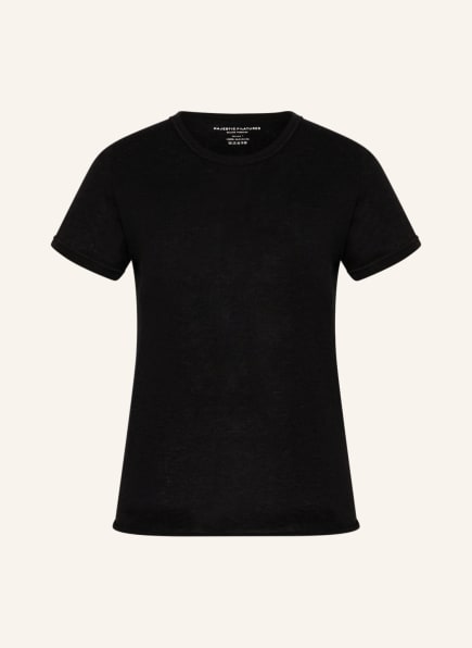 MAJESTIC FILATURES T-shirt made of cashmere, Color: BLACK (Image 1)