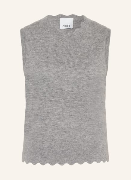 ALLUDE Sweater vest with cashmere, Color: GRAY (Image 1)