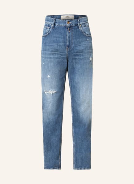 REPLAY Destroyed jeans SANDOT relaxed tapered fit, Color: 009 MEDIUM BLUE (Image 1)