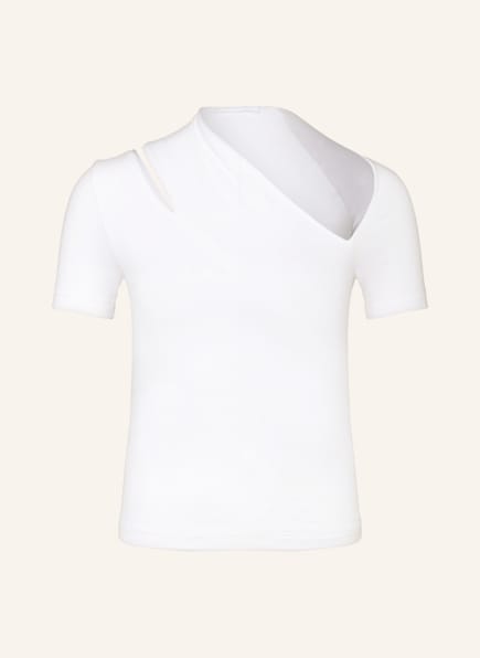 HELMUT LANG T-Shirt mit Cut-out, Farbe: WEISS (Bild 1)