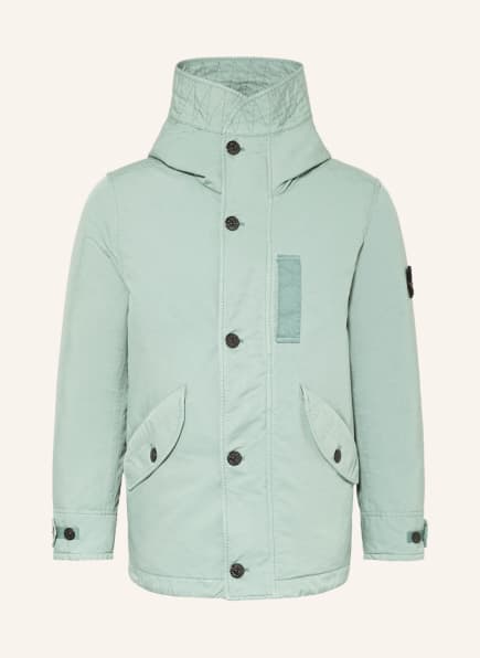 STONE ISLAND Down jacket, Color: LIGHT GREEN (Image 1)
