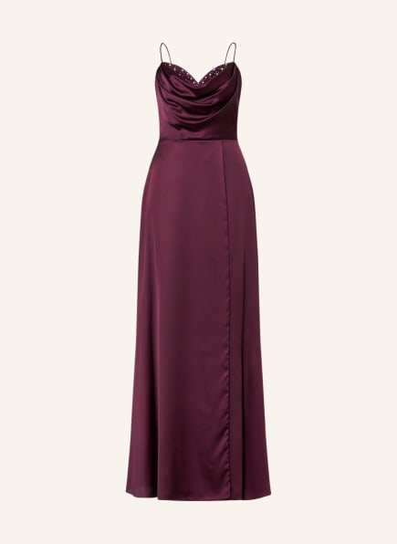 unique Abendkleid mit Schmucksteinen und Stola , Farbe: FUCHSIA (Bild 1)