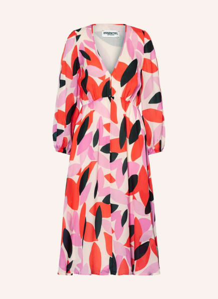 ESSENTIEL ANTWERP Kleid CRAB, Farbe: WEISS/ ROT/ SCHWARZ (Bild 1)