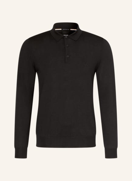 BOSS Knit polo shirt BONO , Color: BLACK (Image 1)