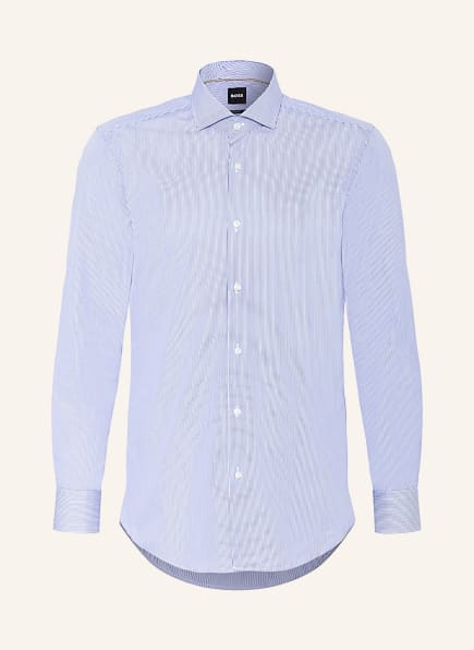 BOSS Jerseyhemd HANK Slim Fit , Farbe: BLAU/ WEISS (Bild 1)
