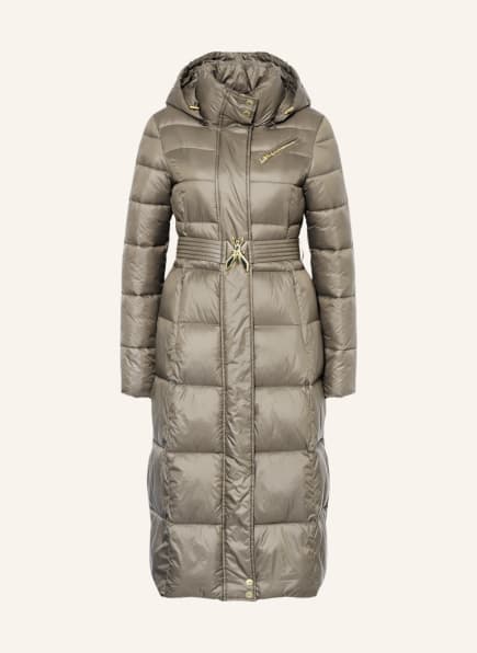 PATRIZIA PEPE Quilted coat with removable hood, Color: KHAKI (Image 1)