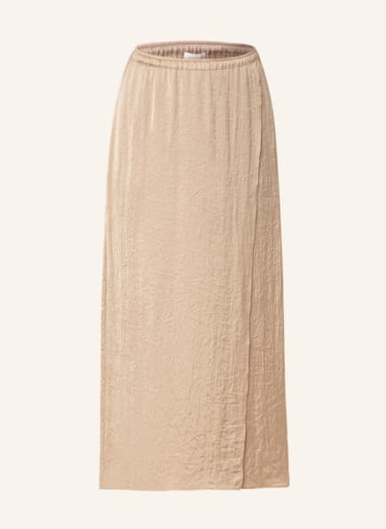 American Vintage Satin skirt, Color: LIGHT BROWN (Image 1)