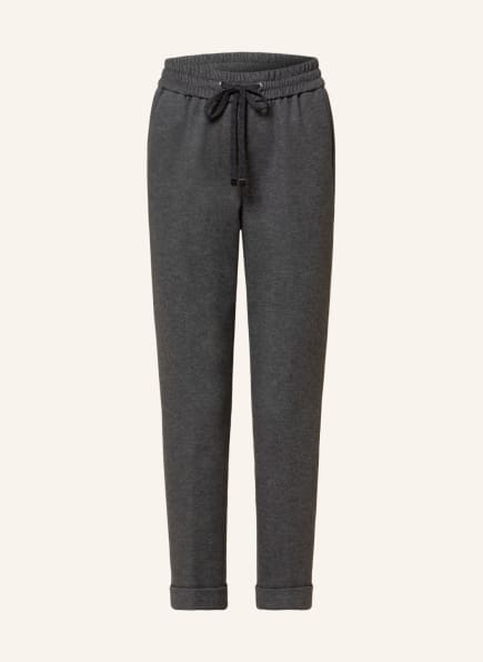 PESERICO EASY Pants in jogger style, Color: DARK GRAY (Image 1)