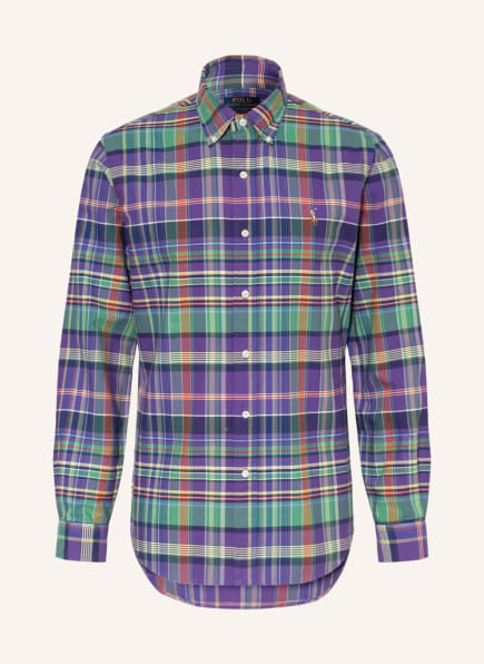 POLO RALPH LAUREN Oxfordhemd Custom Fit, Farbe: LILA/ GELB/ GRÜN (Bild 1)