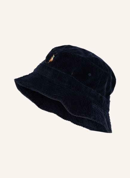 POLO RALPH LAUREN Bucket-Hat aus Cord, Farbe: DUNKELBLAU (Bild 1)