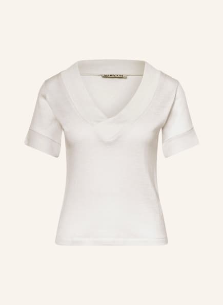 MIRYAM Strickshirt aus Merinowolle, Farbe: WEISS (Bild 1)