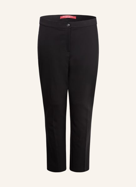 MARINA RINALDI SPORT Trousers with decorative gems, Color: BLACK (Image 1)