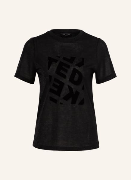 TED BAKER T-Shirt TEDIN mit Glitzergarn, Farbe: SCHWARZ (Bild 1)