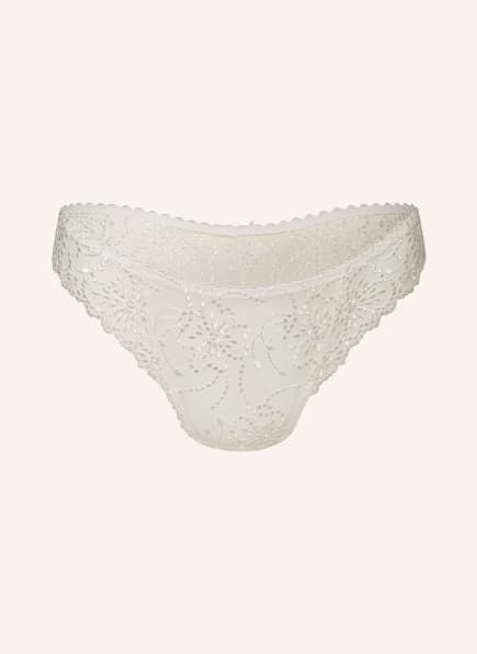 MARIE JO Thong JANE with decorative beads and glitter thread, Color: ECRU (Image 1)