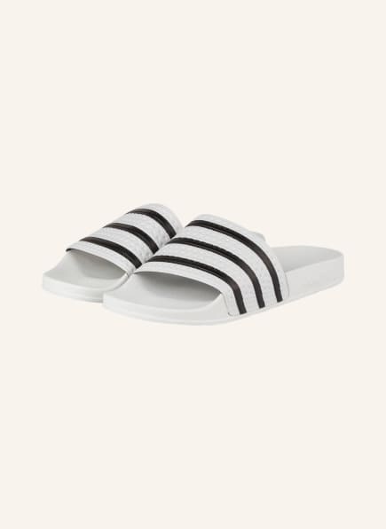 adidas Originals Slides, Color: WHITE/ BLACK (Image 1)