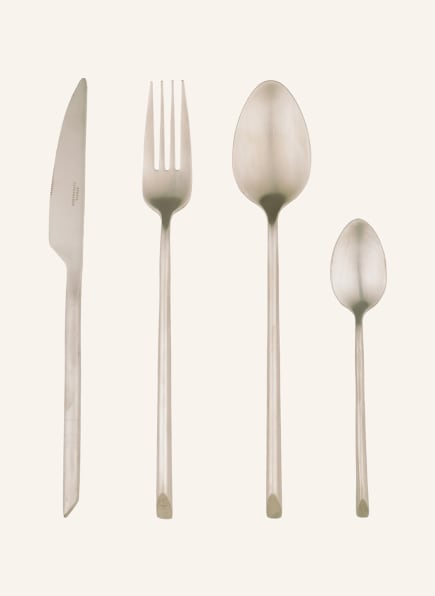BROSTE COPENHAGEN 16-piece Cutlery set SLETTEN, Color: SILVER (Image 1)