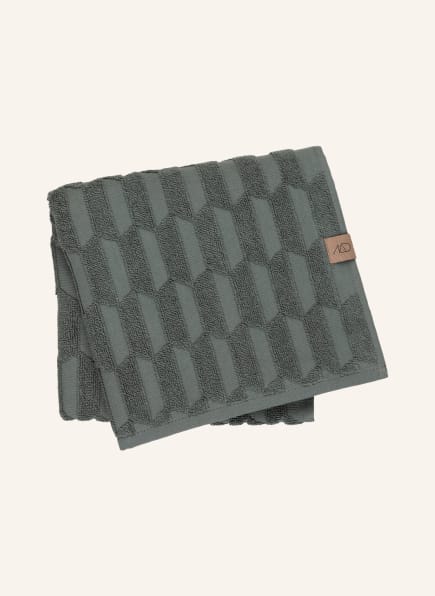 METTE DITMER Towel GEO, Color: DARK GREEN (Image 1)