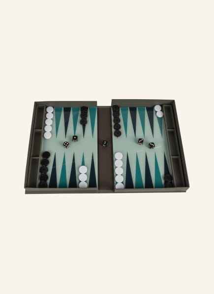 PRINTWORKS Board game CLASSIC BACKGAMMON, Color: DARK GRAY/ GREEN/ BLACK (Image 1)