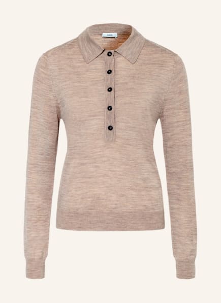 CLOSED Strick-Poloshirt, Farbe: BEIGE (Bild 1)
