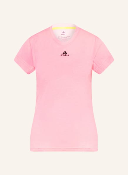 adidas T-shirt TENNIS FREELIFT with mesh, Color: PINK (Image 1)