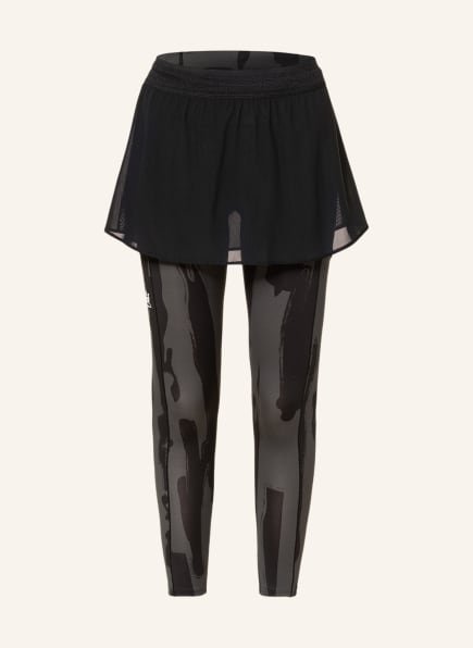 adidas Set NEW YORK: Tights and tennis skirt, Color: BLACK/ DARK GRAY (Image 1)