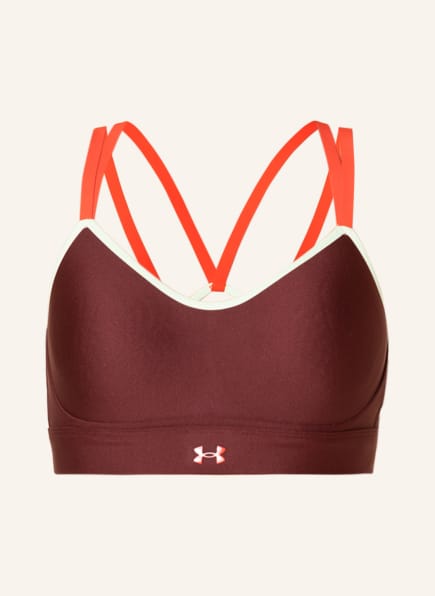 UNDER ARMOUR Sport-BH INIFINITY LOW STRAPPY , Farbe: DUNKELROT (Bild 1)