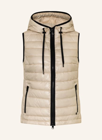 MARC CAIN Quilted vest, Color: 646 warm stone (Image 1)